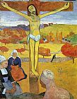 Paul Gauguin Canvas Paintings - Yellow Christ